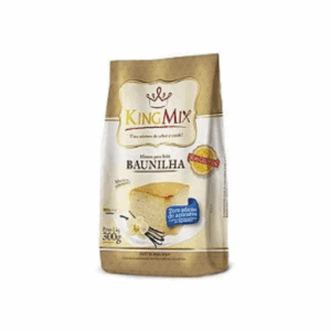 Mistura para Bolo de Baunilha Zero Acúçar Sem Glúten KingMix 300g