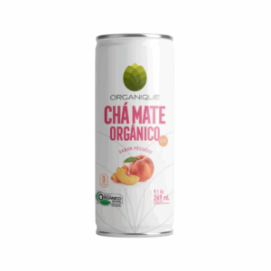 Chá Mate Orgânico Sabor Pêssego Zero Açúcar